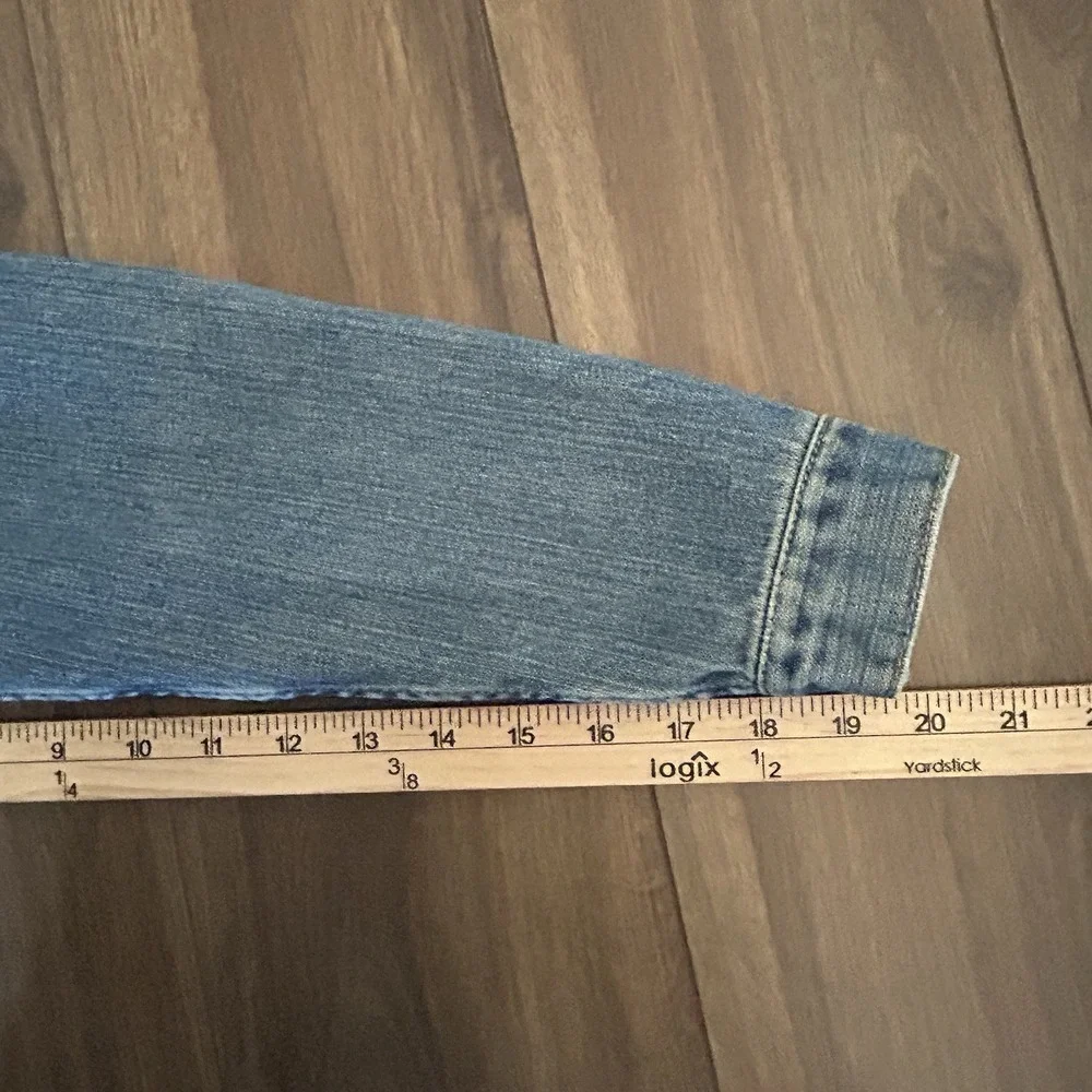 Polo Jeans Co Ralph Lauren Denim Jacket - Kids XL Fits Women's XS Y2K Trucker - Picture 9 of 13